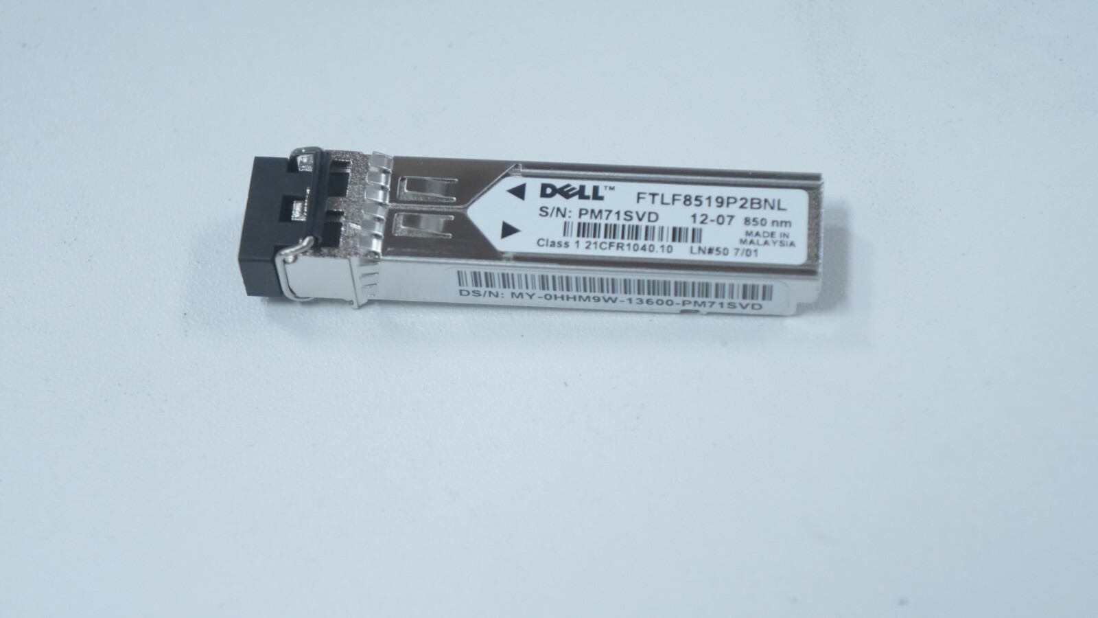 Genuine HHM9W Dell Finisar FTLF8519P2BNL 2Gb 1000SX Transceiver Module HHM9W