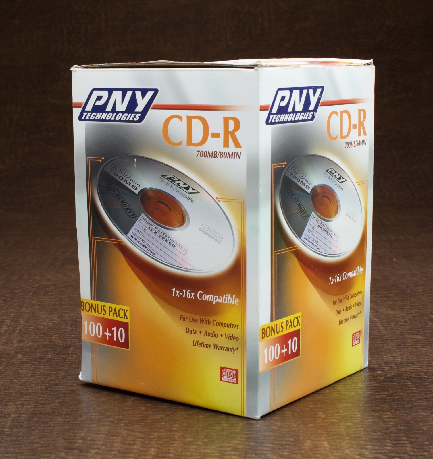 PNY Technologies CD-R 700MB 80MIN Spindle - 110 Pack 