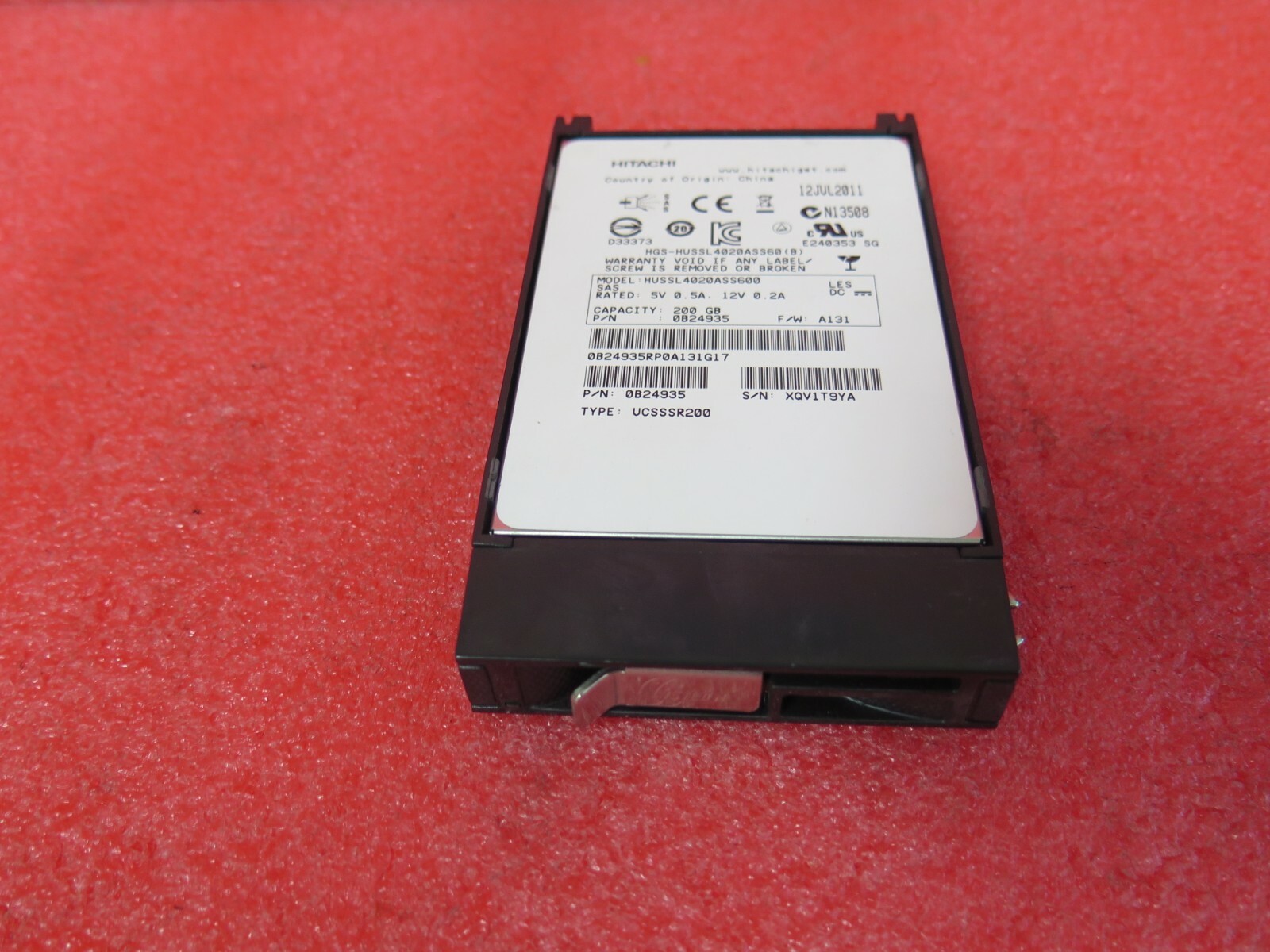 EMC Isilon 200GB 2.5" SAS SSD Solid State Drive for S200 S210 