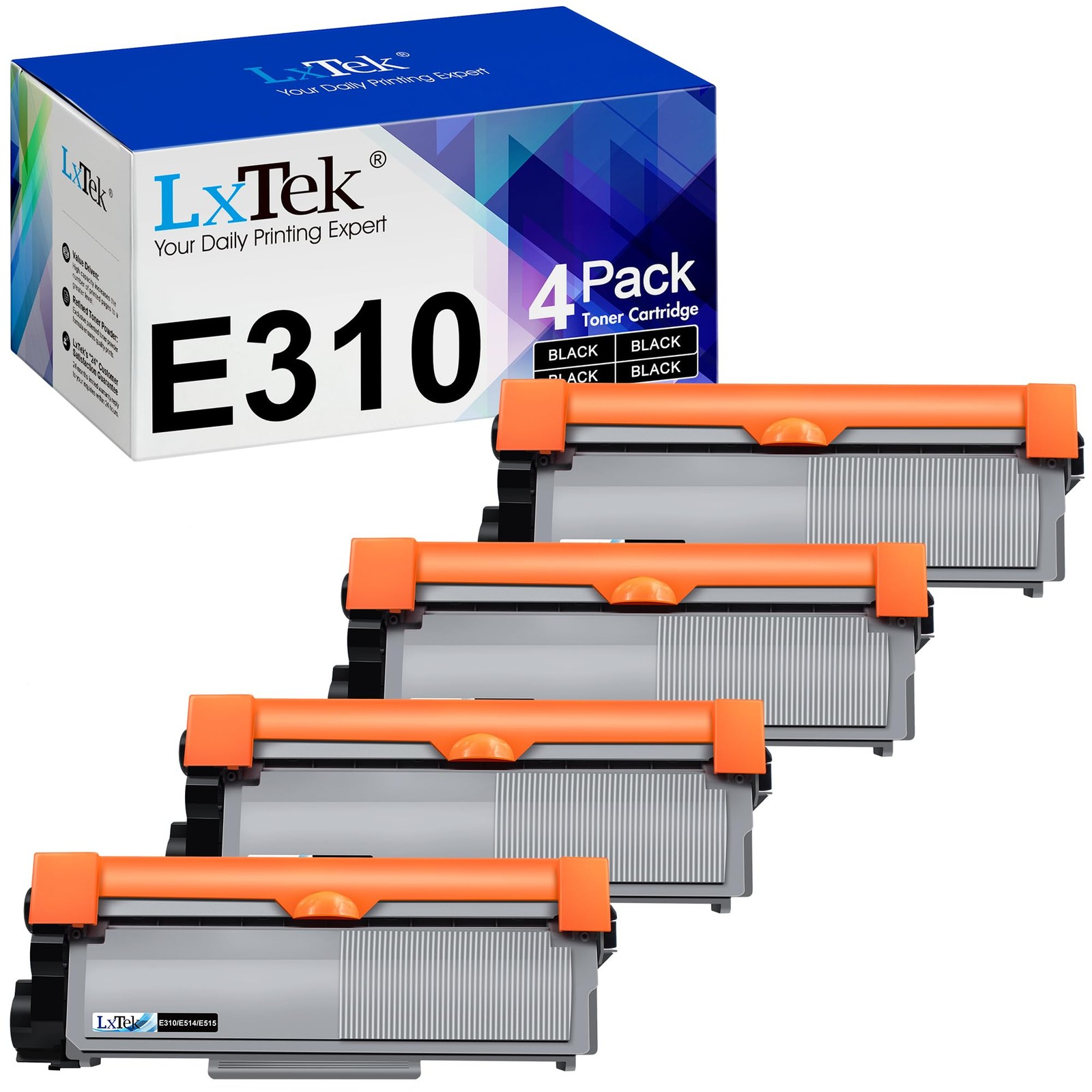 LxTek Compatible Toner Cartridge Replacement for Dell E310dw P7RMX PVTHG 593-...