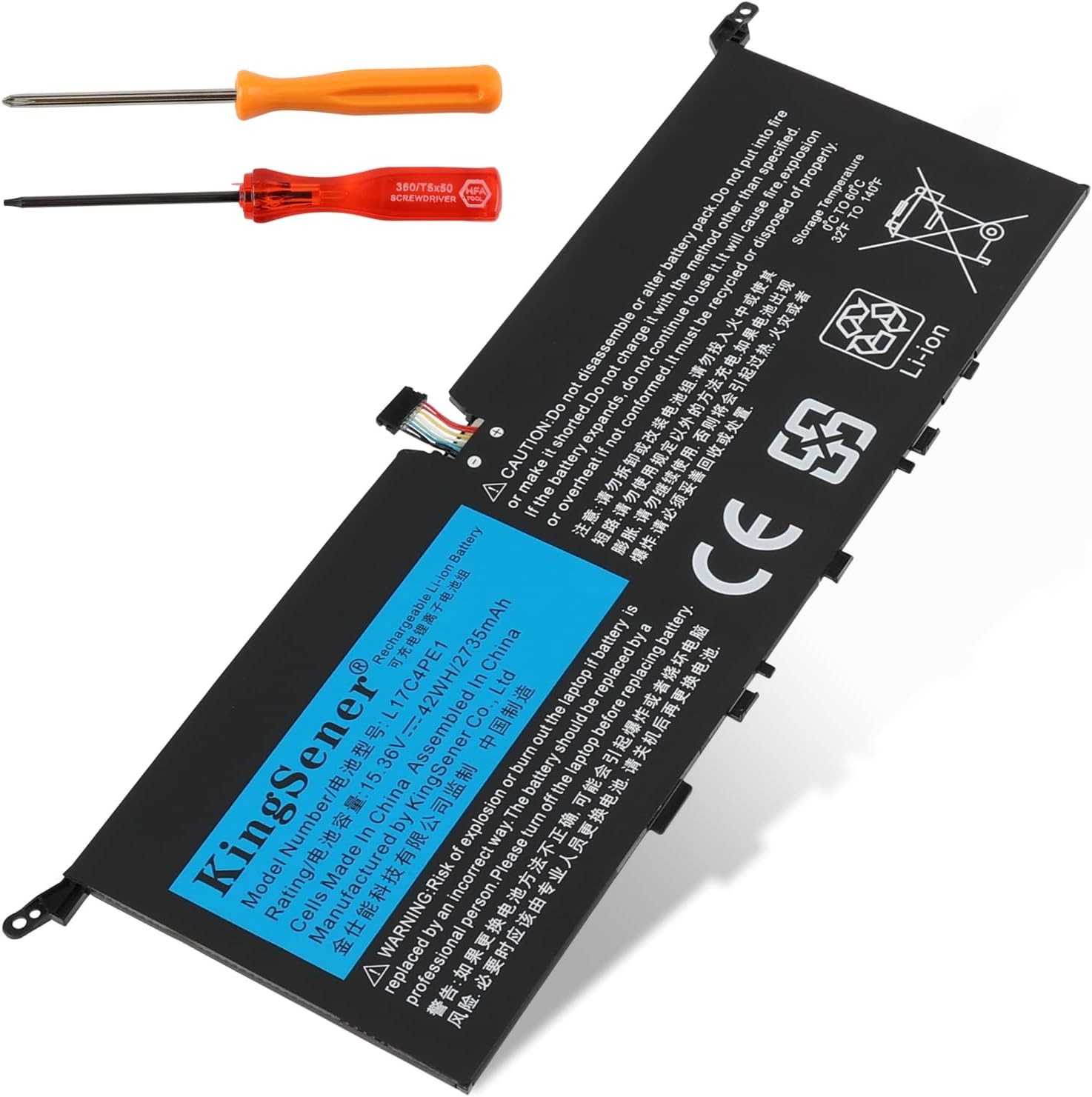 L17C4PE1 Battery for Leno vo IdeaPad 730S Yoga S730 42WH 15.36V Compatible