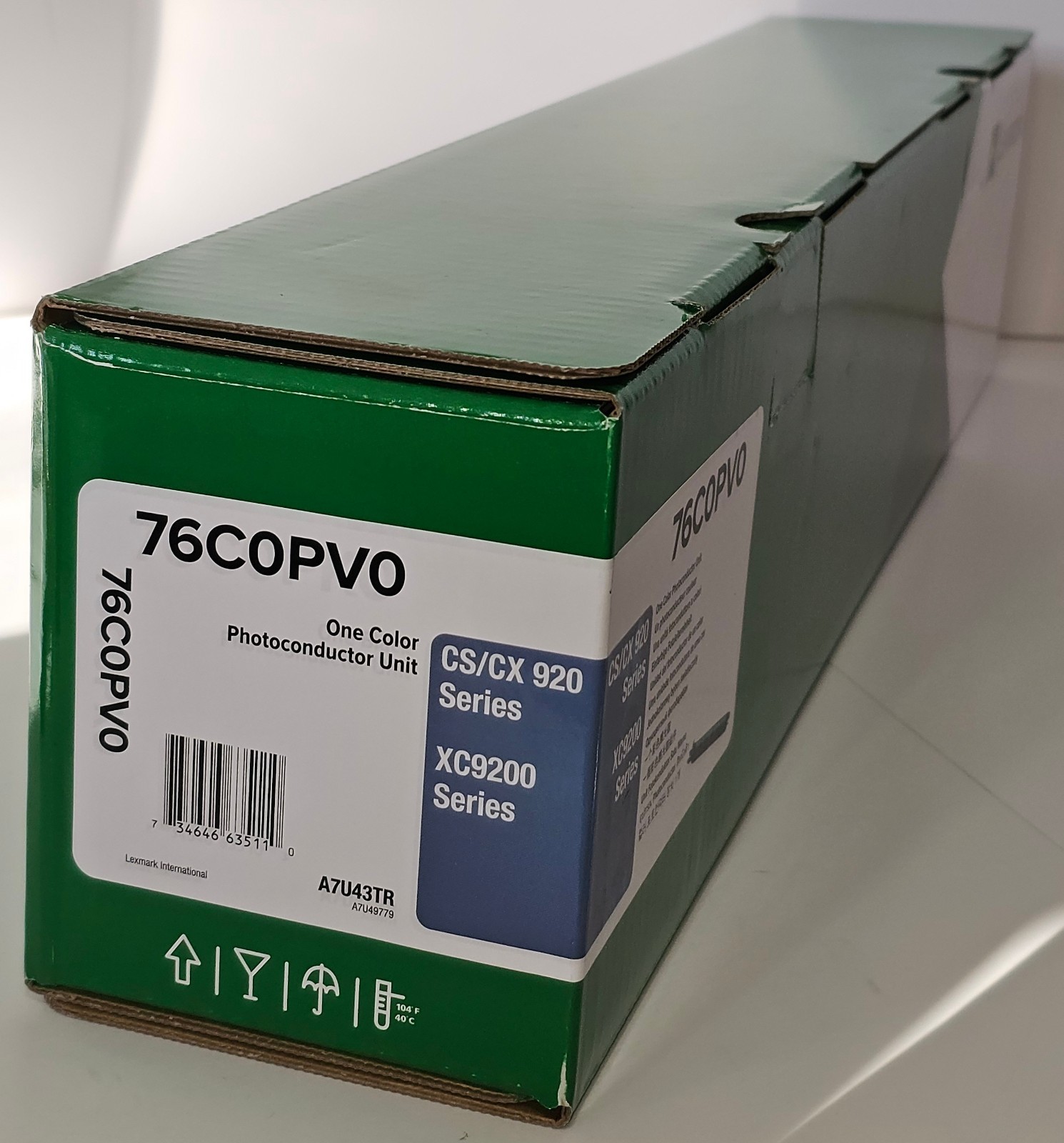 GENUINE Lexmark 76C0PV0 One Color Photoconductor Unit CS/CX920 Series XC9200 NEW
