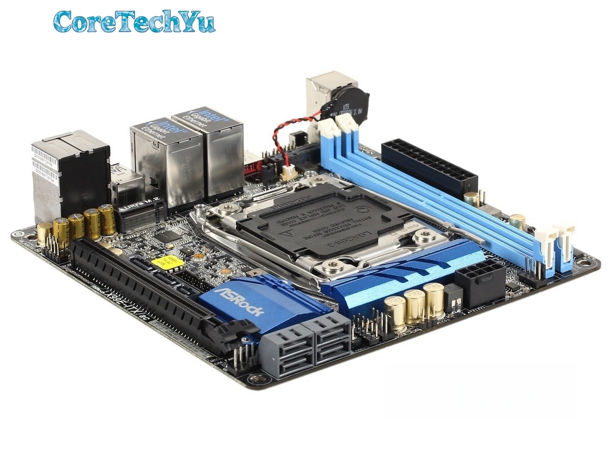ASRock X99E-ITX ac Motherboard Mini-ITX Intel X99 LGA2011-3 DDR4 SATA3 M.2 SPDIF