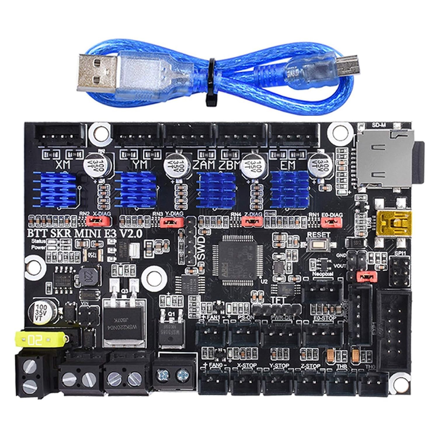 BIGTREETECH SKR Mini E3 V2.0 Control Board 32Bit Silent Motherboard
