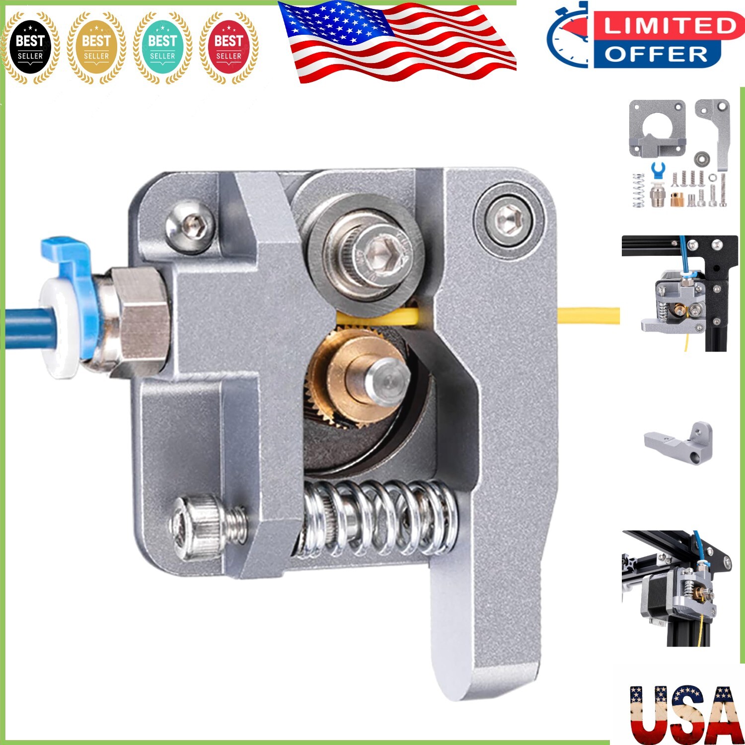 High-Quality Aluminum Extruder Upgrade for Ender Printers - Enhanced Performance