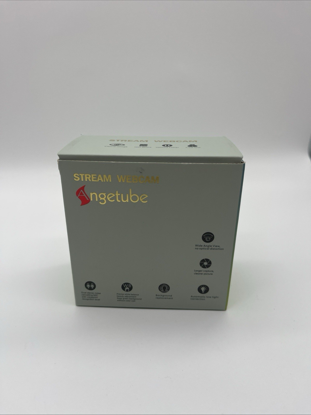 Angetube Stream Webcam Background Replacement W/Low Light Correction & 2.4Ghz