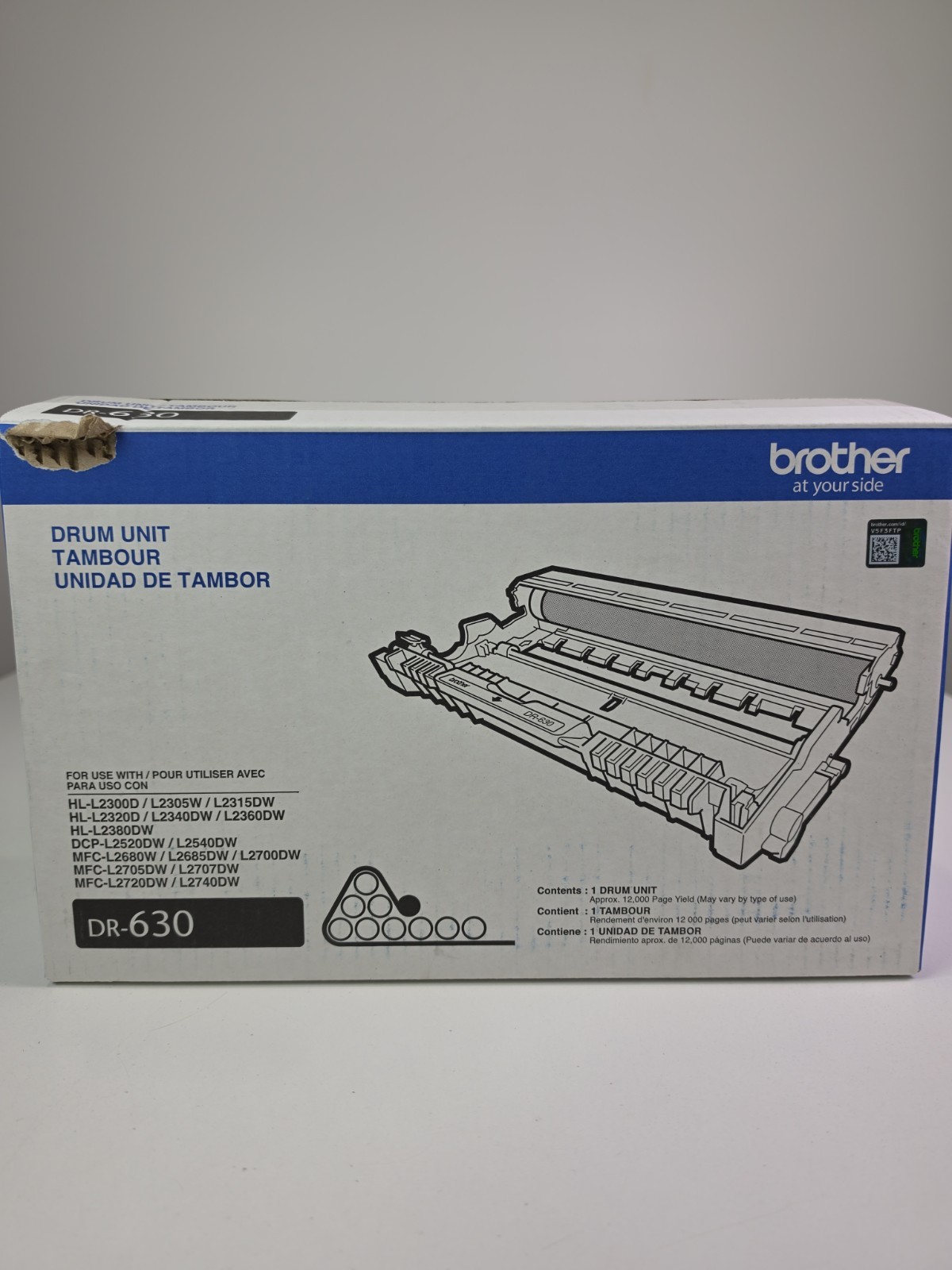 Brother DR-630 Drum Unit OEM Genuine New Sealed