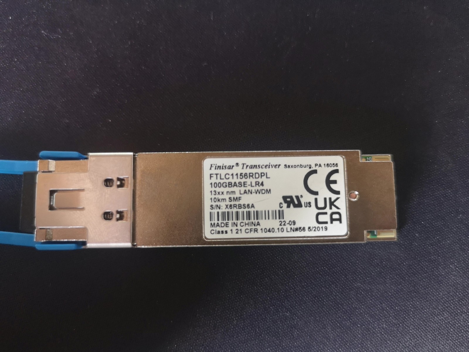 1PC Finisar FTLC1156RDPL 100GBASE-LR4 QSFP28 LR4 Optical Transceiver Module