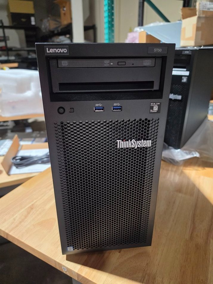 NEW Lenovo Thinksystem ST50 Intel Xeon E-2224G 16G ECC RAM 4x 8TB Enterprise HDD