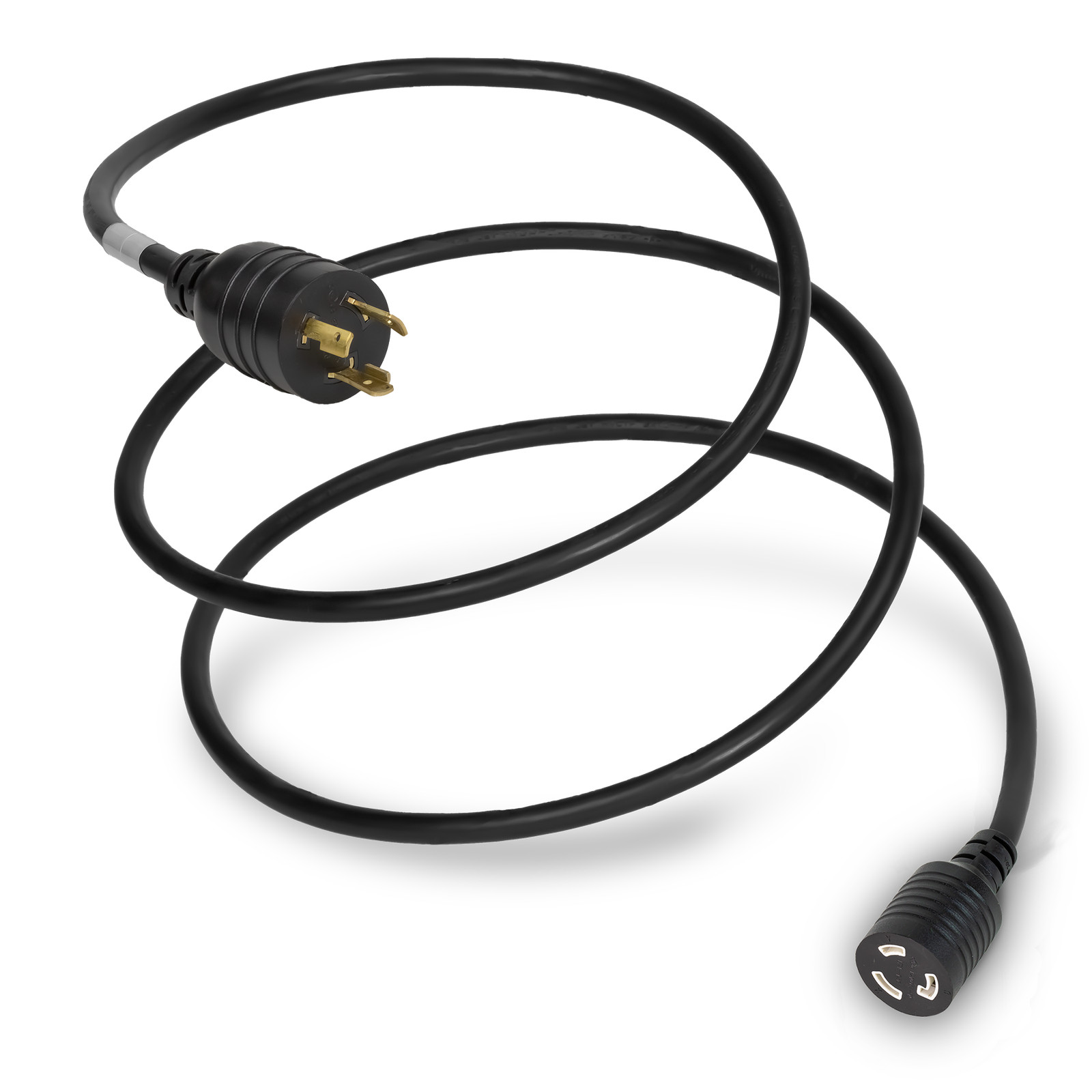 20 Pack of L6-20 20A 250V 12/3 SJT Power Extension Cord - Black - 6ft