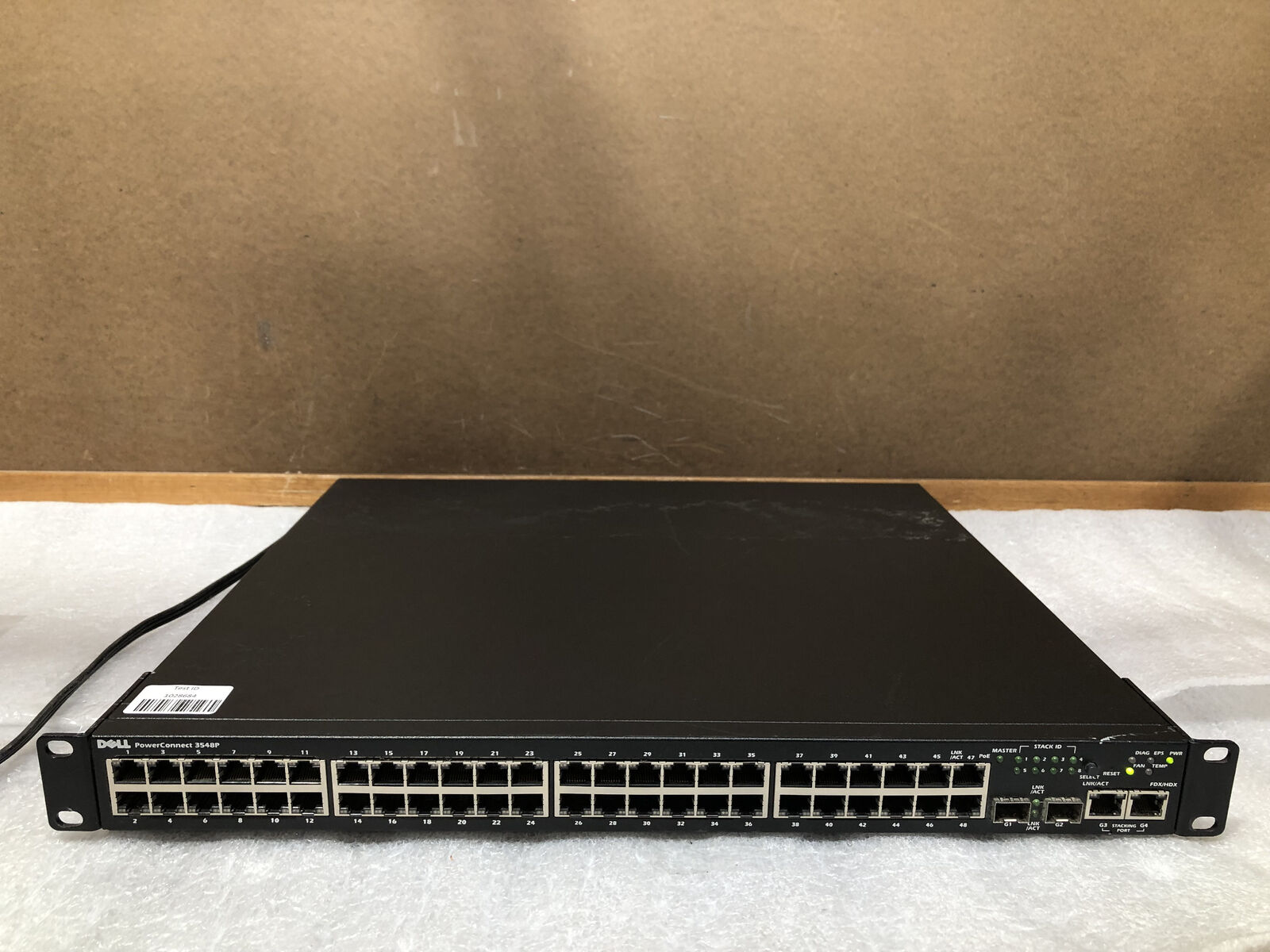 Dell PowerConnect 3548P 48-Port PoE Rack Mountable Managed Ethernet Switch-RESET