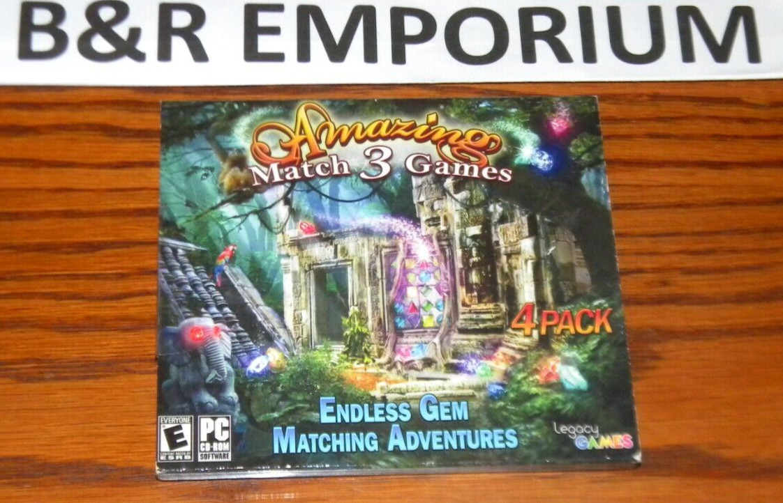 Amazing Match 3 Games: Endless Gem Matching 4-Pack - (2013 Legacy) - Used CD-ROM