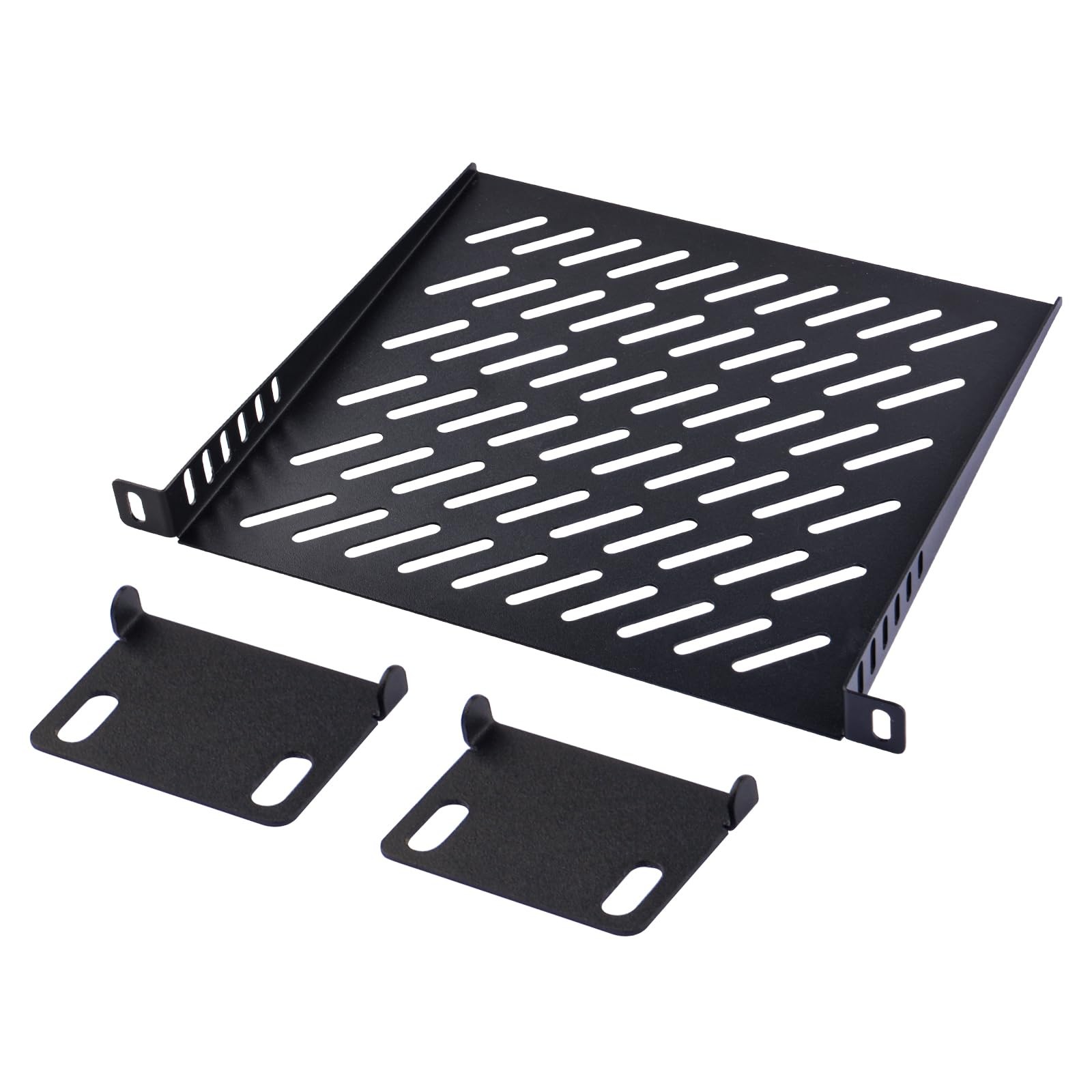 0.5U Server Rack Vented Cantilever Shelf For 10 Inch Network Equipment 2 PCS