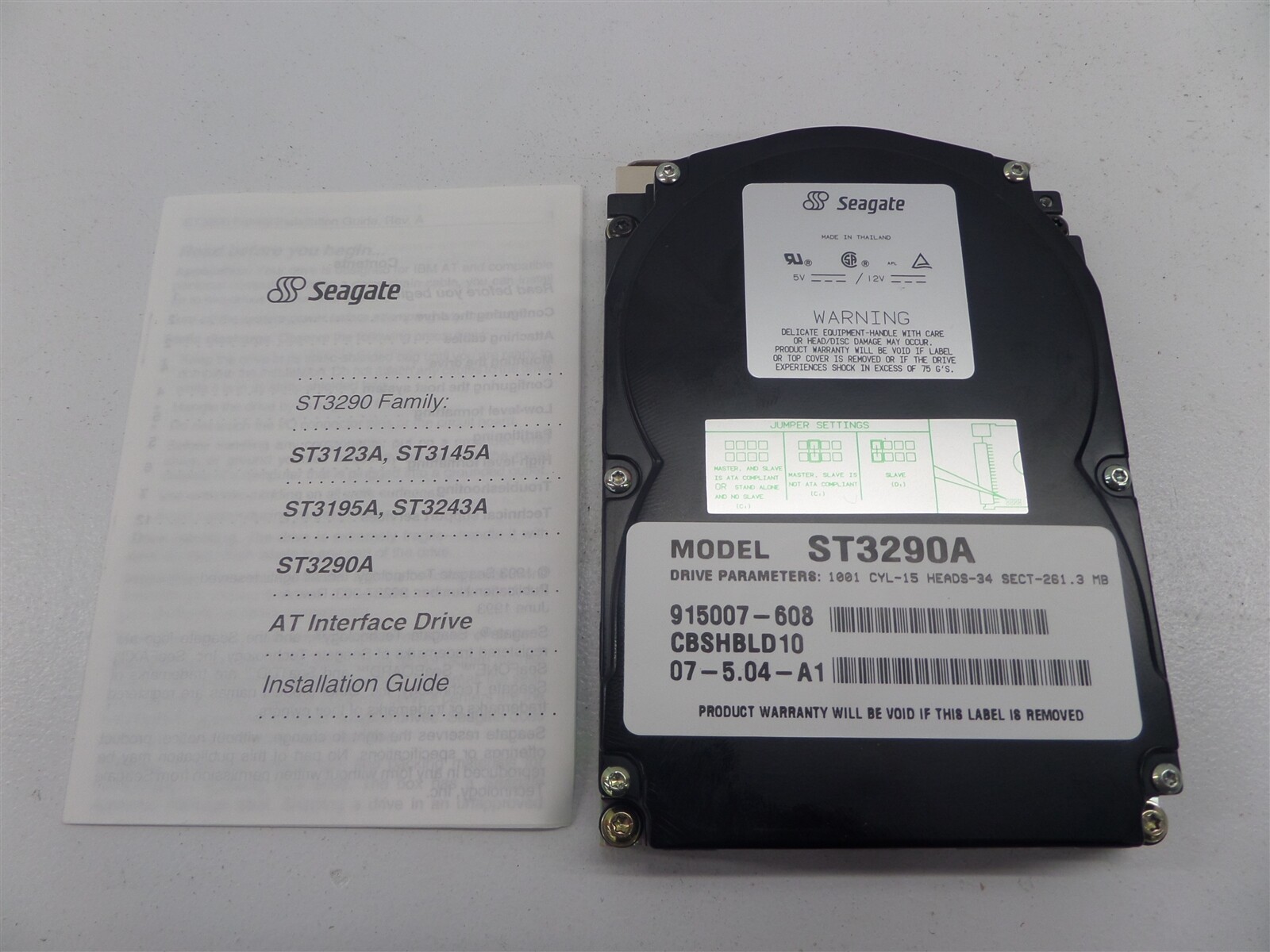 Seagate ST3290A 261.3MB 3.5" Hard Drive 915007-608