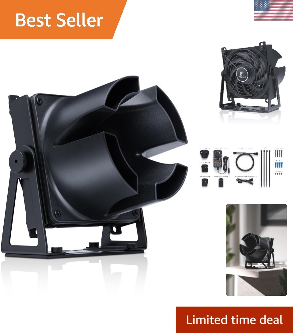 Desk, Room and Multi-Purpose Fan Set with  NF-A12x25 120mm Fan, Airflow Ampli...