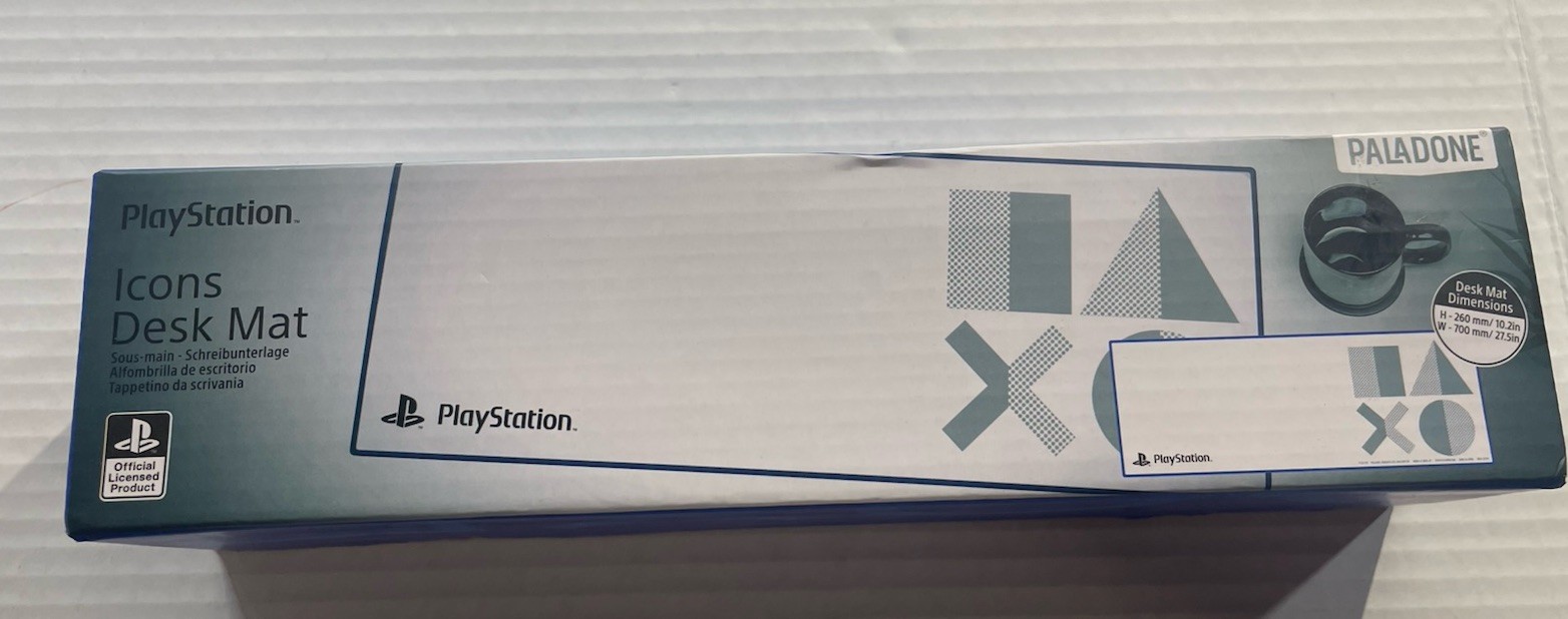 Paladone Icons Playstation 5 Non-Slip Desk Mat 27.5 x 10" Brand New In Box A3