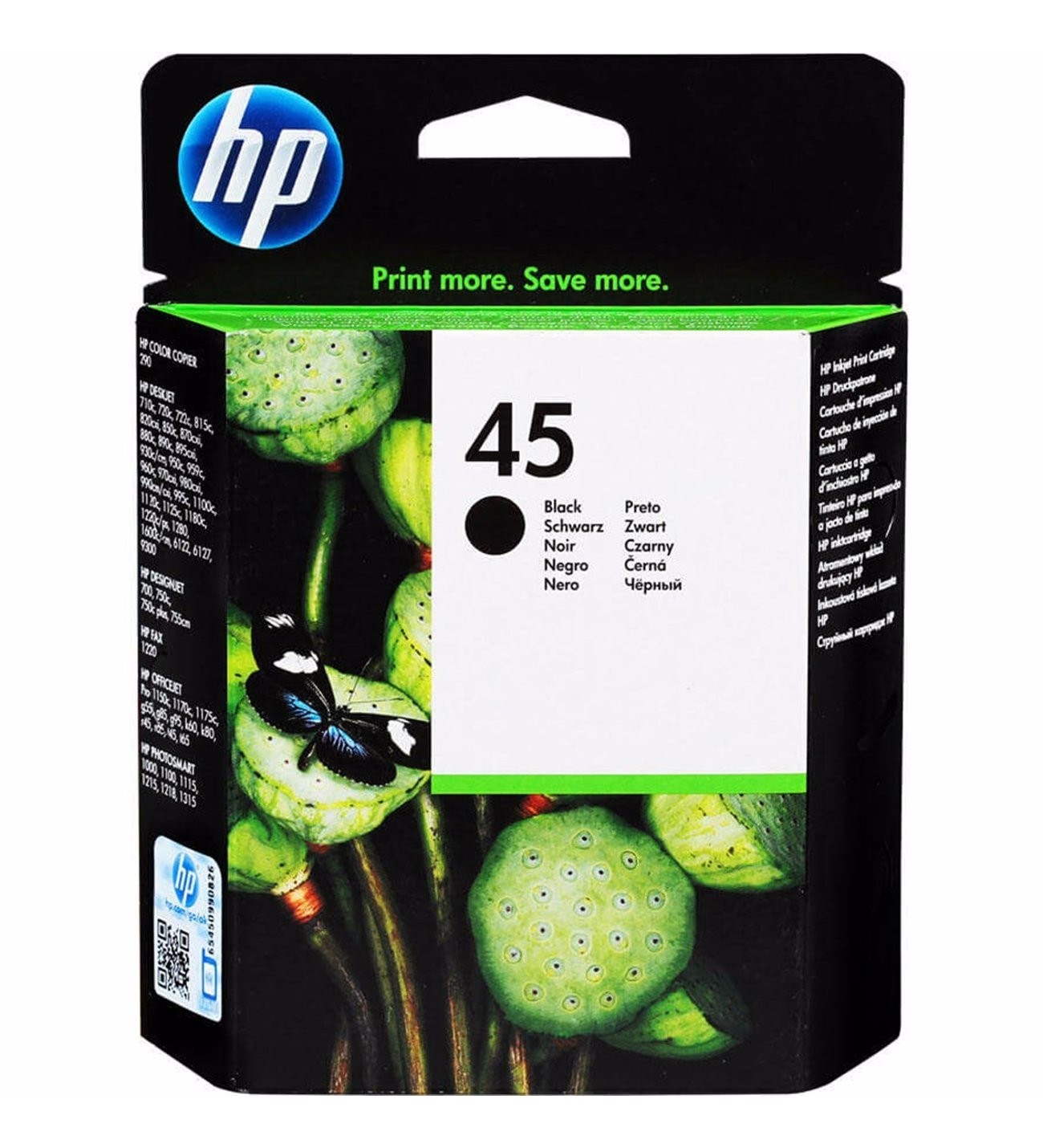 %100 ORİGİNAL HP 45 black ink cartridge 51645A