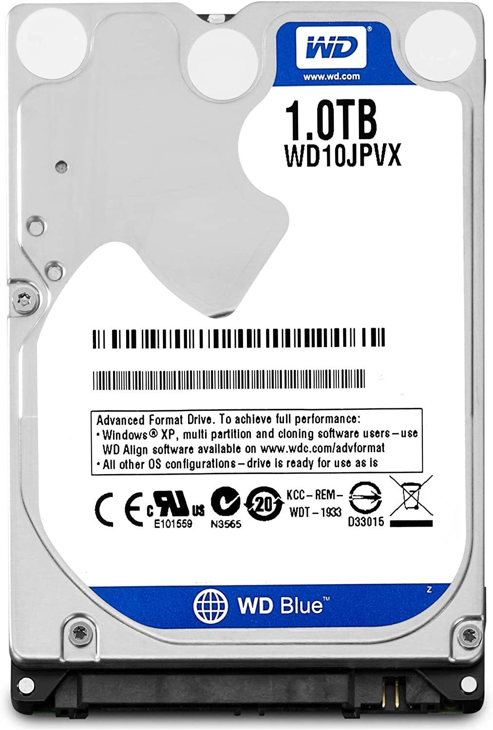 WESTERN DIGITAL WD10JPVX-22JC3T0 -- SATA 2.5 1TB HD HARD DRIVE