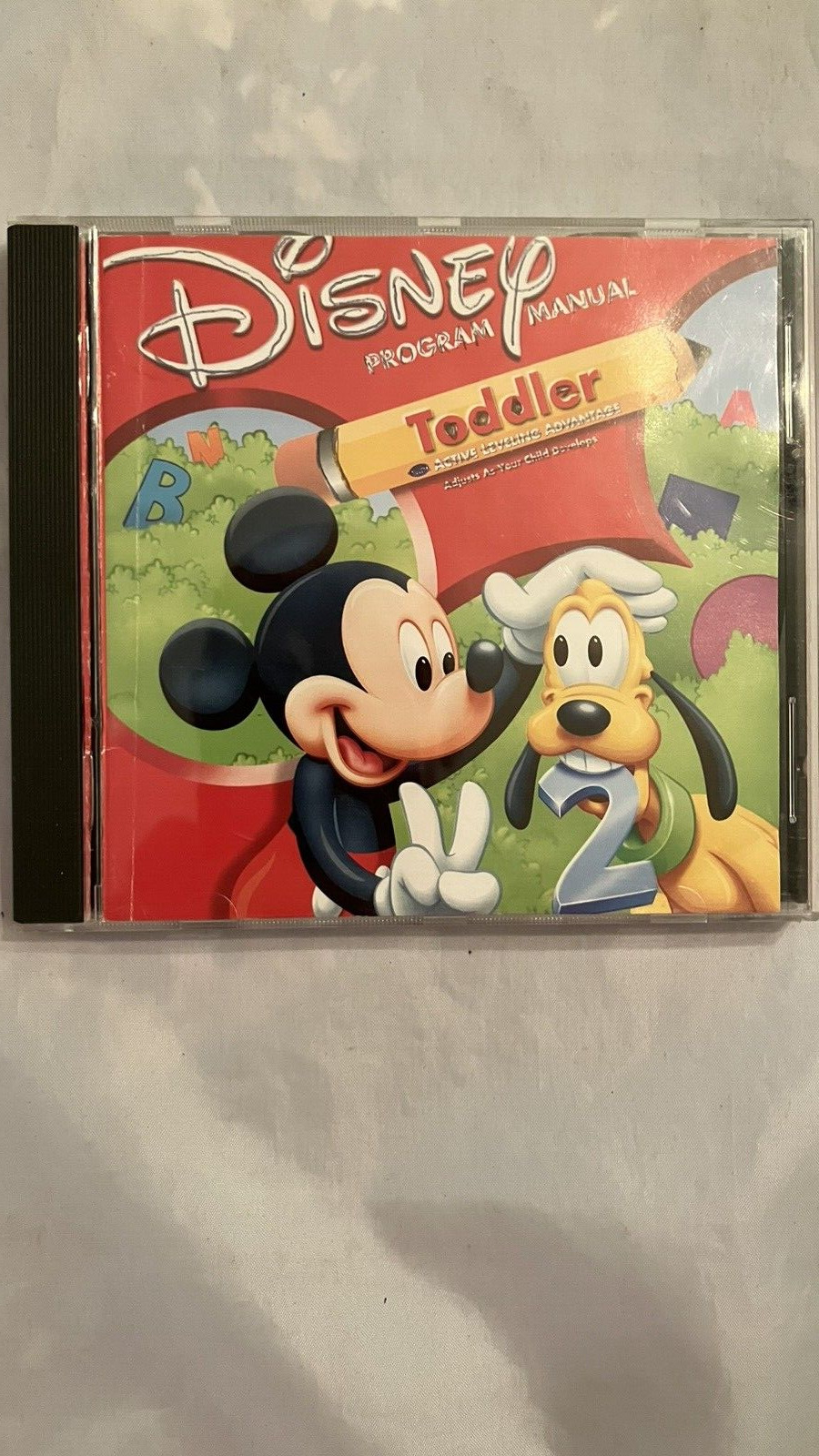 Disney Program Manual Interactive Learning Toddler Pluto Mickey CD-ROM 