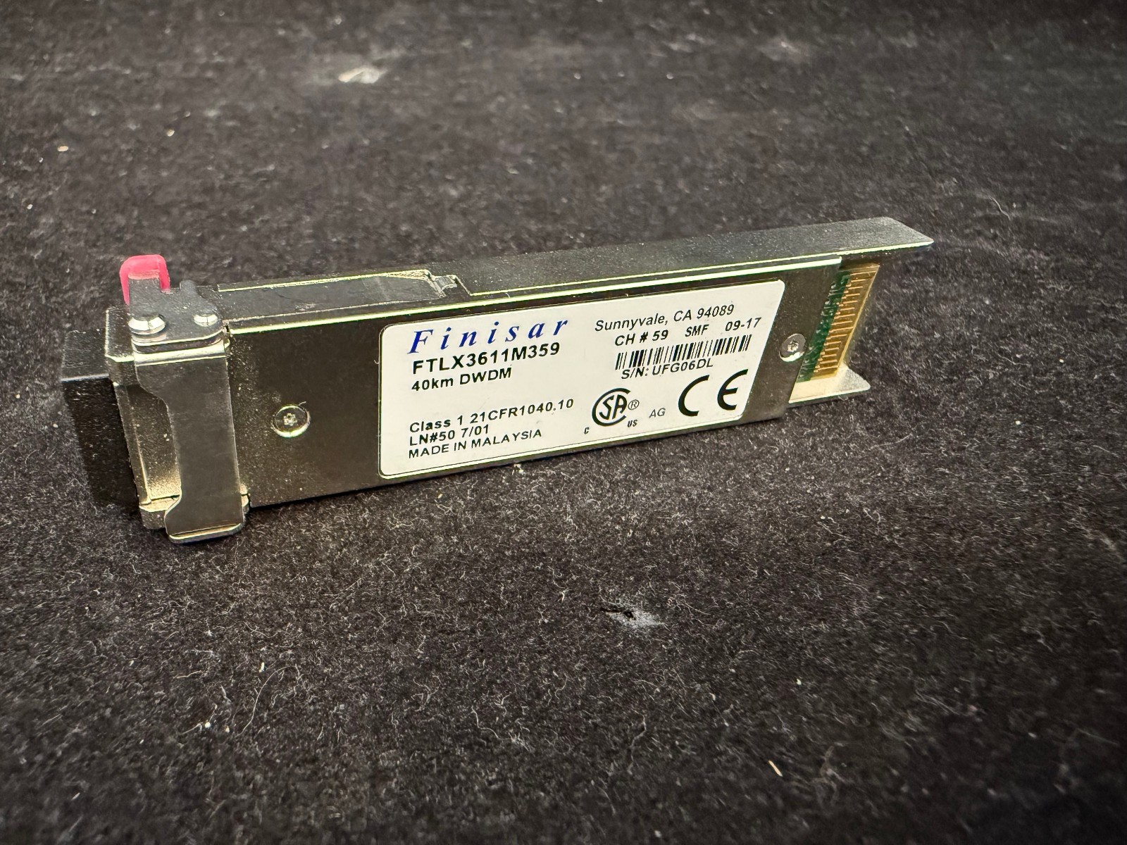 Finisar Original FTLX3611M359 1530.33 Ch 59 10G XFP DWDM 40km Transceiver