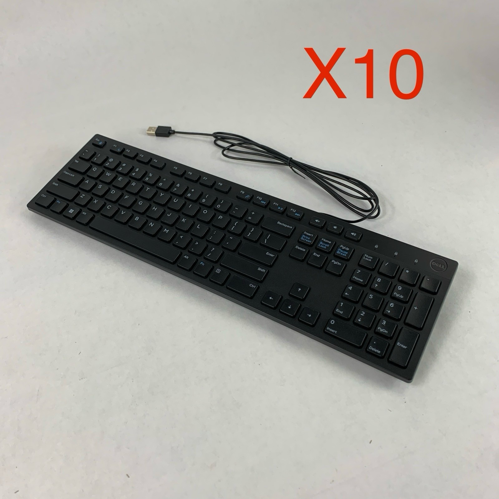 Dell KB216-Bk-US Wired USB Black Keyboard - Untested - Lot 0f 10
