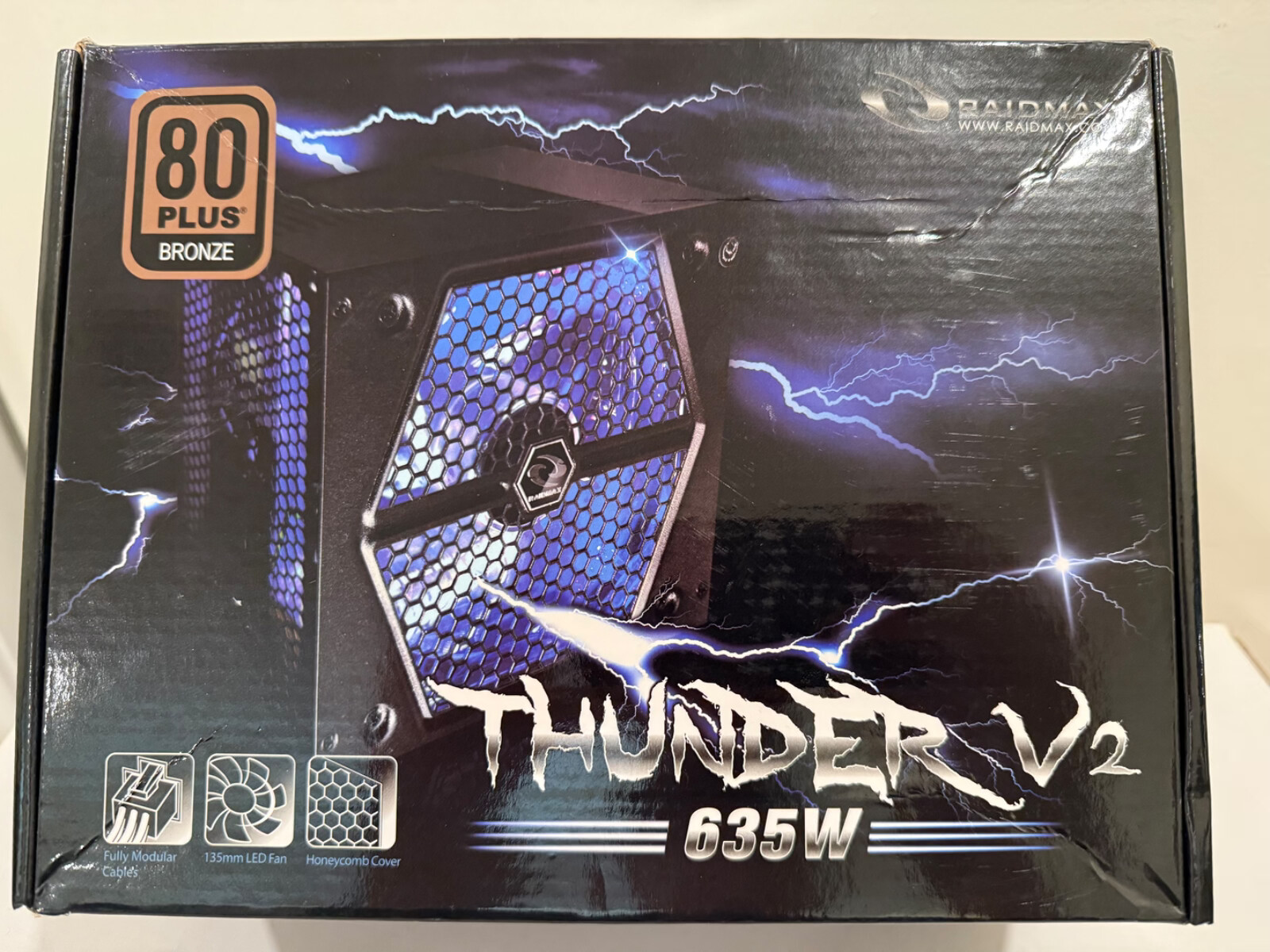 Raidmax Thunder V2 Power Supply Unit | Model: RX-635AP, 635 Watts Max