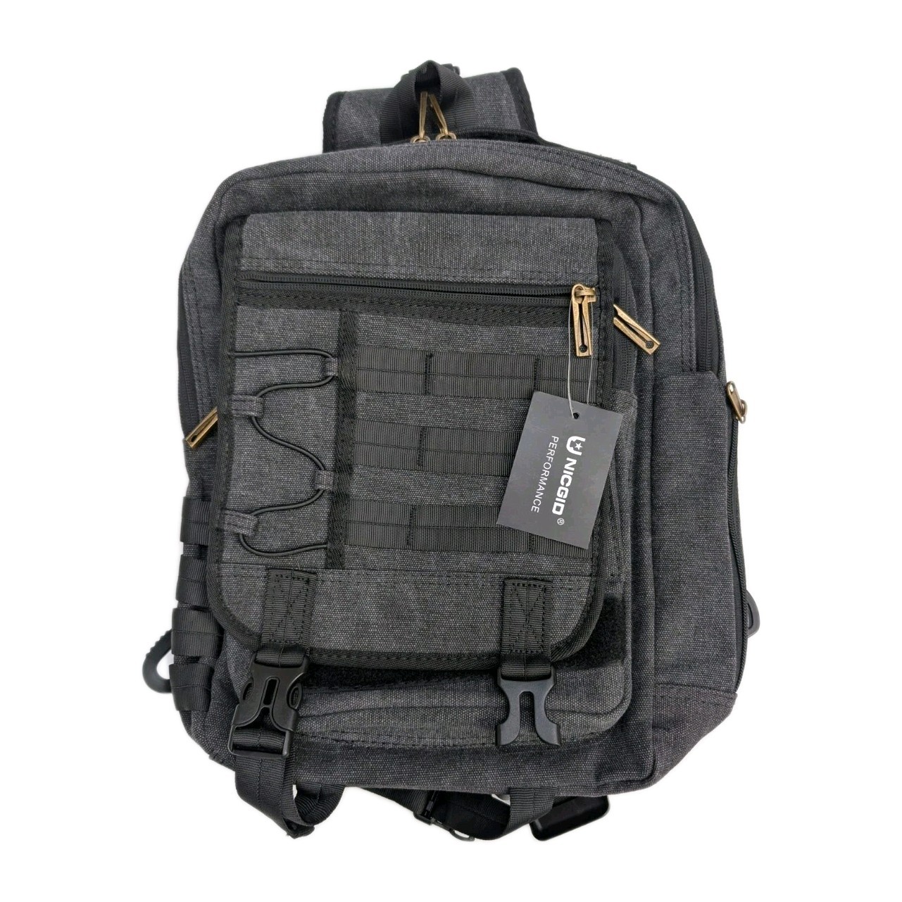 NWT Nicgid Sling Backpack Crossbody USB Charging Cord 13" Laptop Water Resistant
