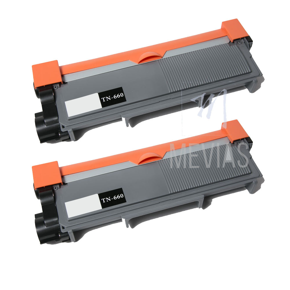 2pk High Yield TN660 Black Toner Cartridge For Brother  DCP-L2520DW DCP-L2540DW