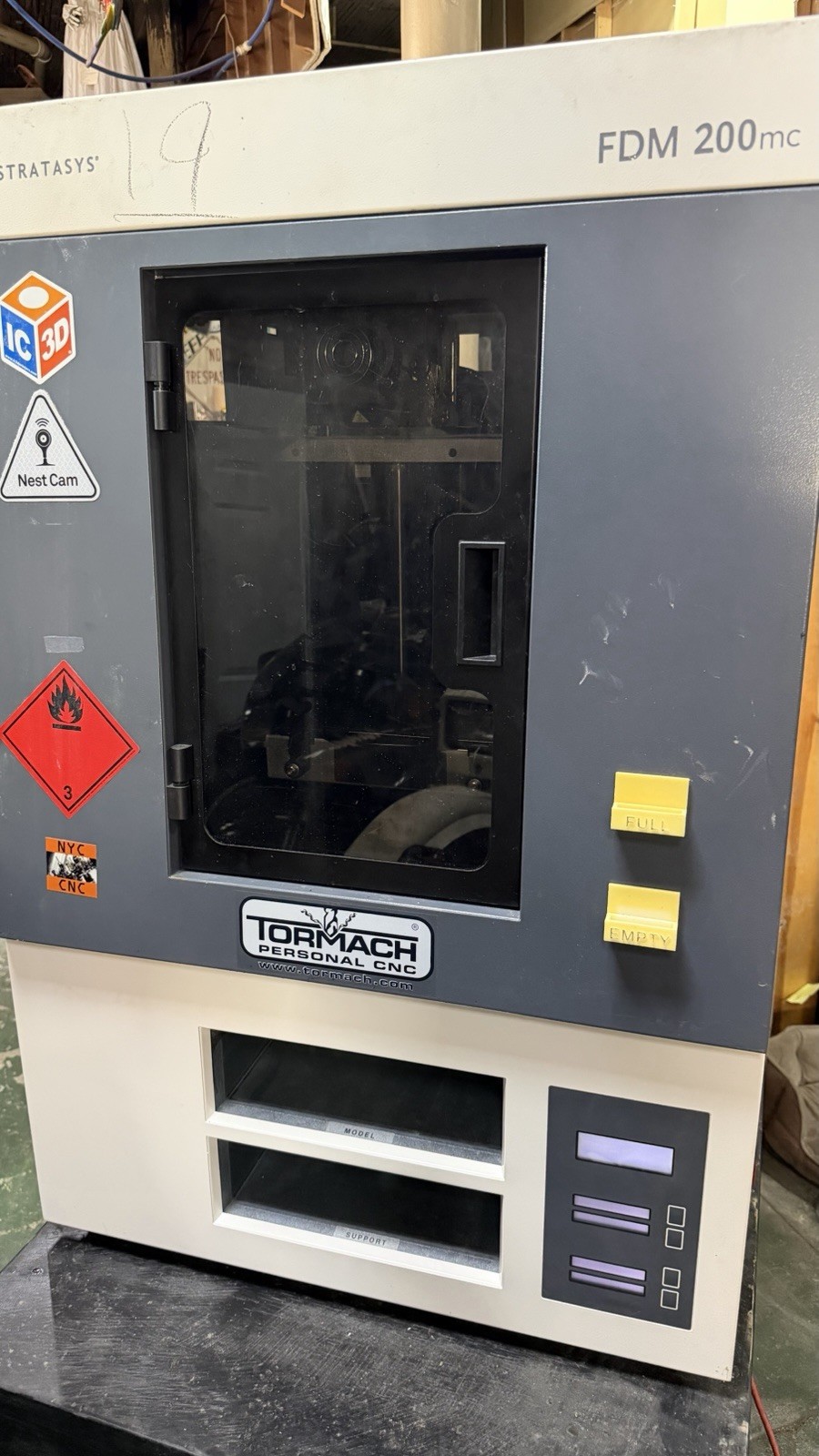 Stratasys FDM 200mc 3D Printer Untested