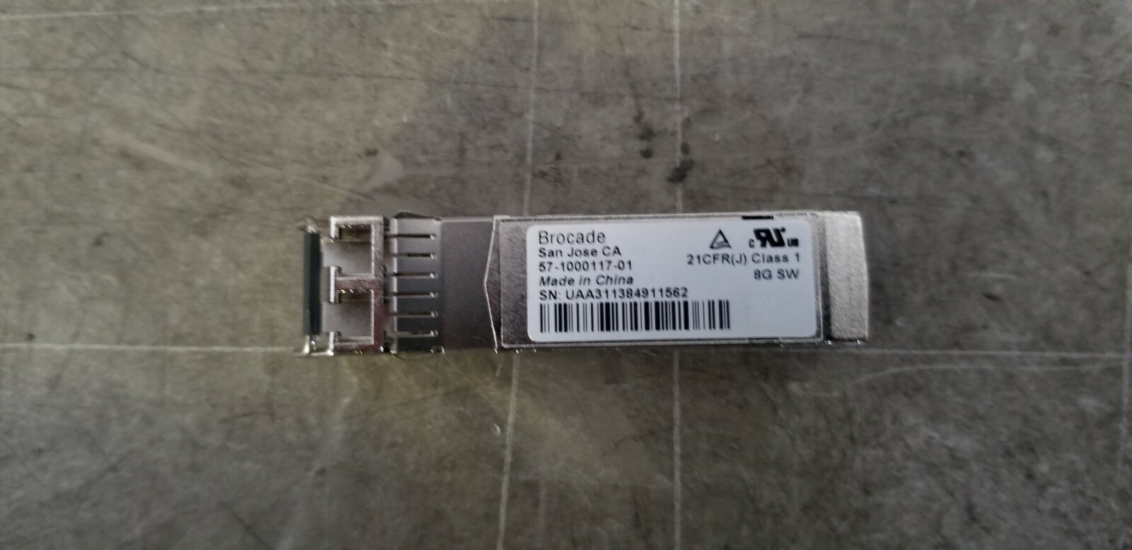 Lot of 3 Brocade 57-1000117-01 8Gb 850nm SFP+ Fibre Channel Transceiver Module