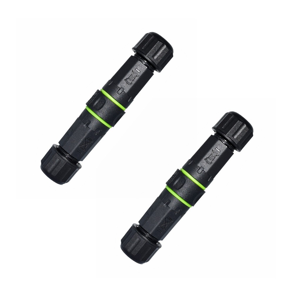 2x Waterproof RJ45 Coupler Shielded Female to Female Ethernet IP68 LAN C416