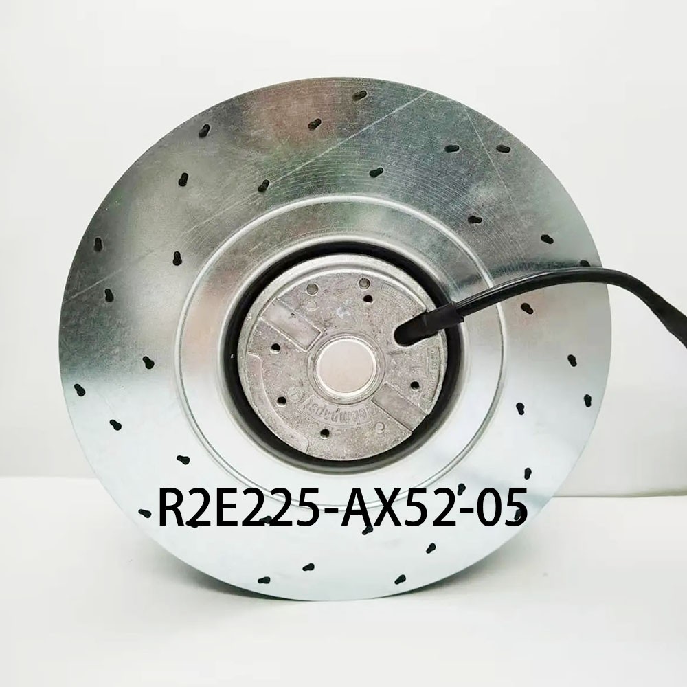 New Ebm-paps Large air volume cooling fan 230VAC 115/165W φ225MM R2E225-AX52-05