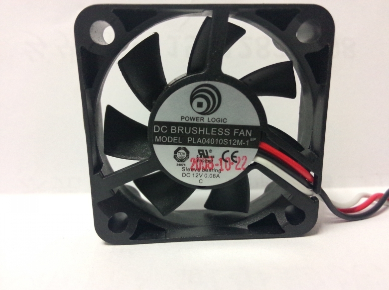 New POWER LOGIC Fan PLA04010S12M-1 40*40*10mm 12V 0.08A 3pin