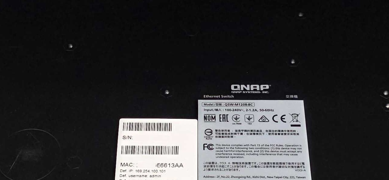 QNAP QSW-M1208-8C 12-Port 10GbE Web Managed Switch (8x Combo / 4x SFP+)