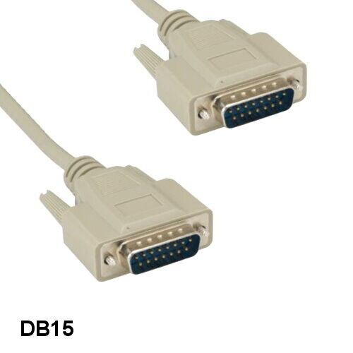 [10X] 6' DB15 15Pin Male to Male Cord Shielded Straight Through for Mac Monitor