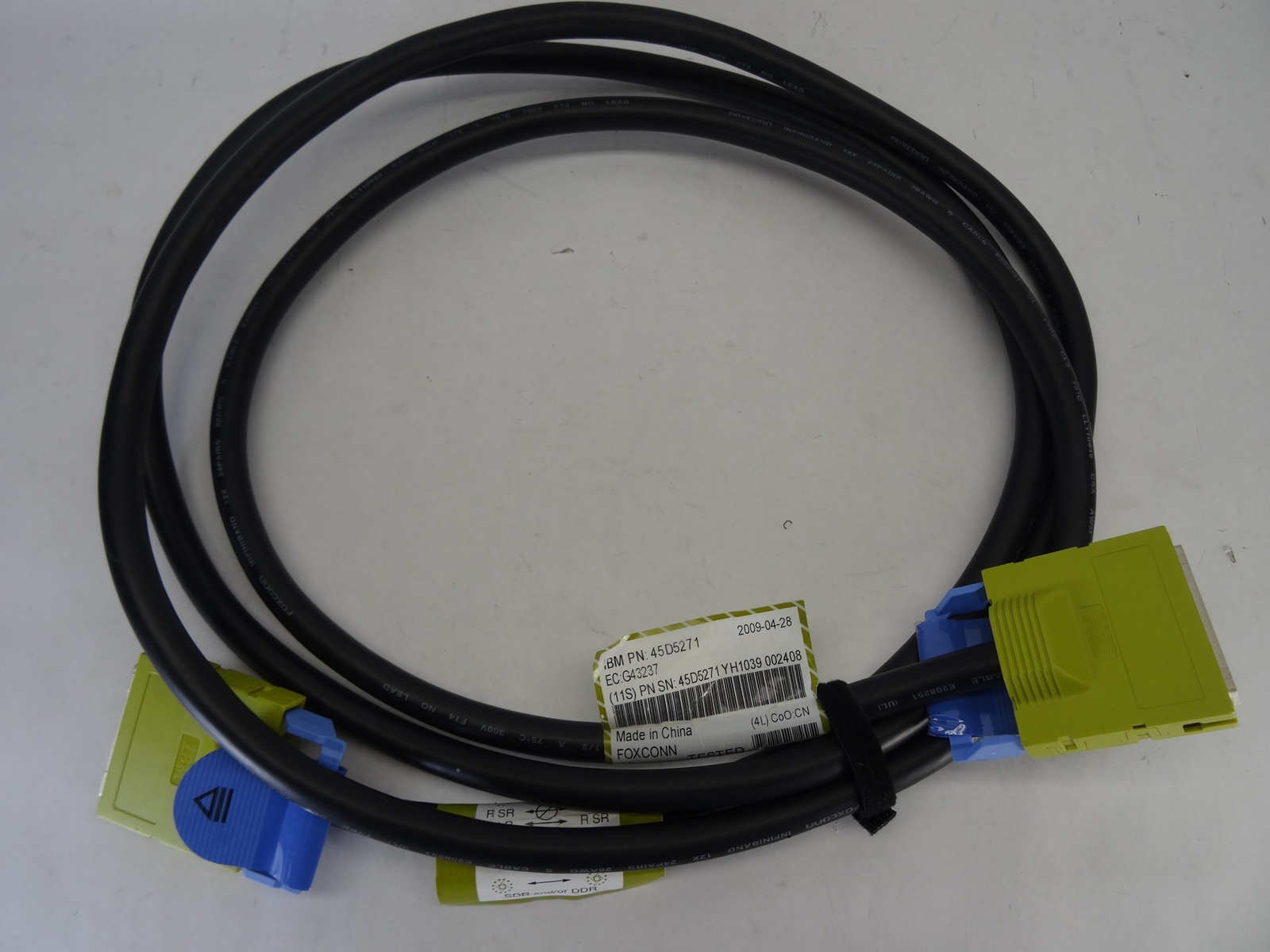 45D5271 IBM 12X CHANNEL DDR 3M CABLE