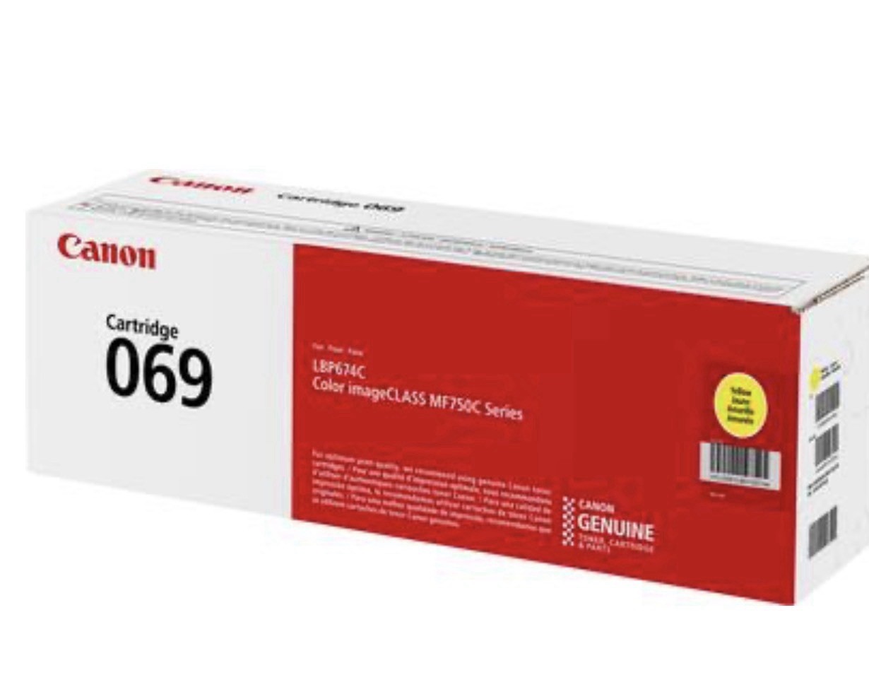 Canon 069 Yellow Toner Cartridge LBP674C - New Original