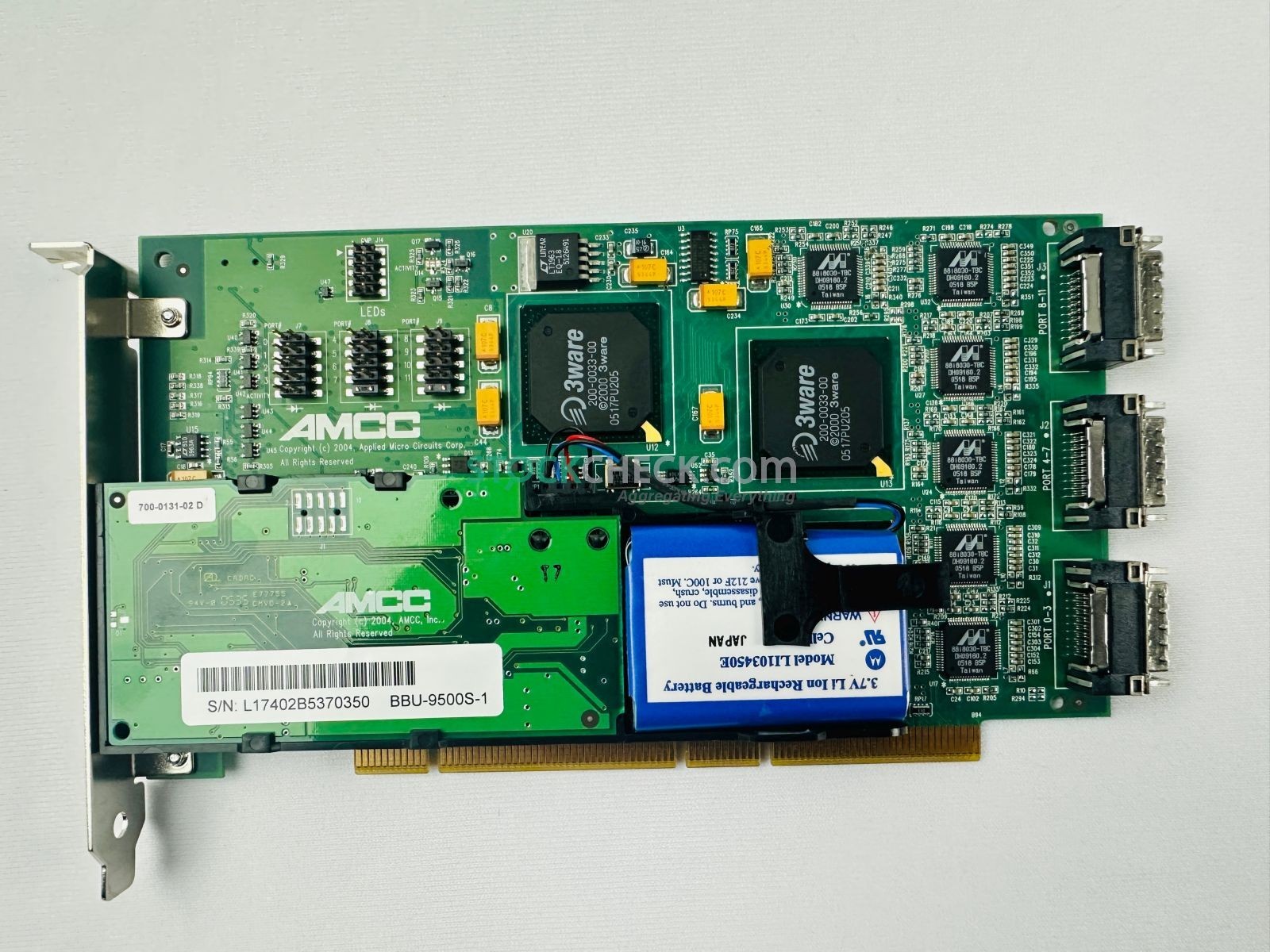 AMCC 9500S-12MI  L17402B5370350 3ware SATA RAID Controller Card 