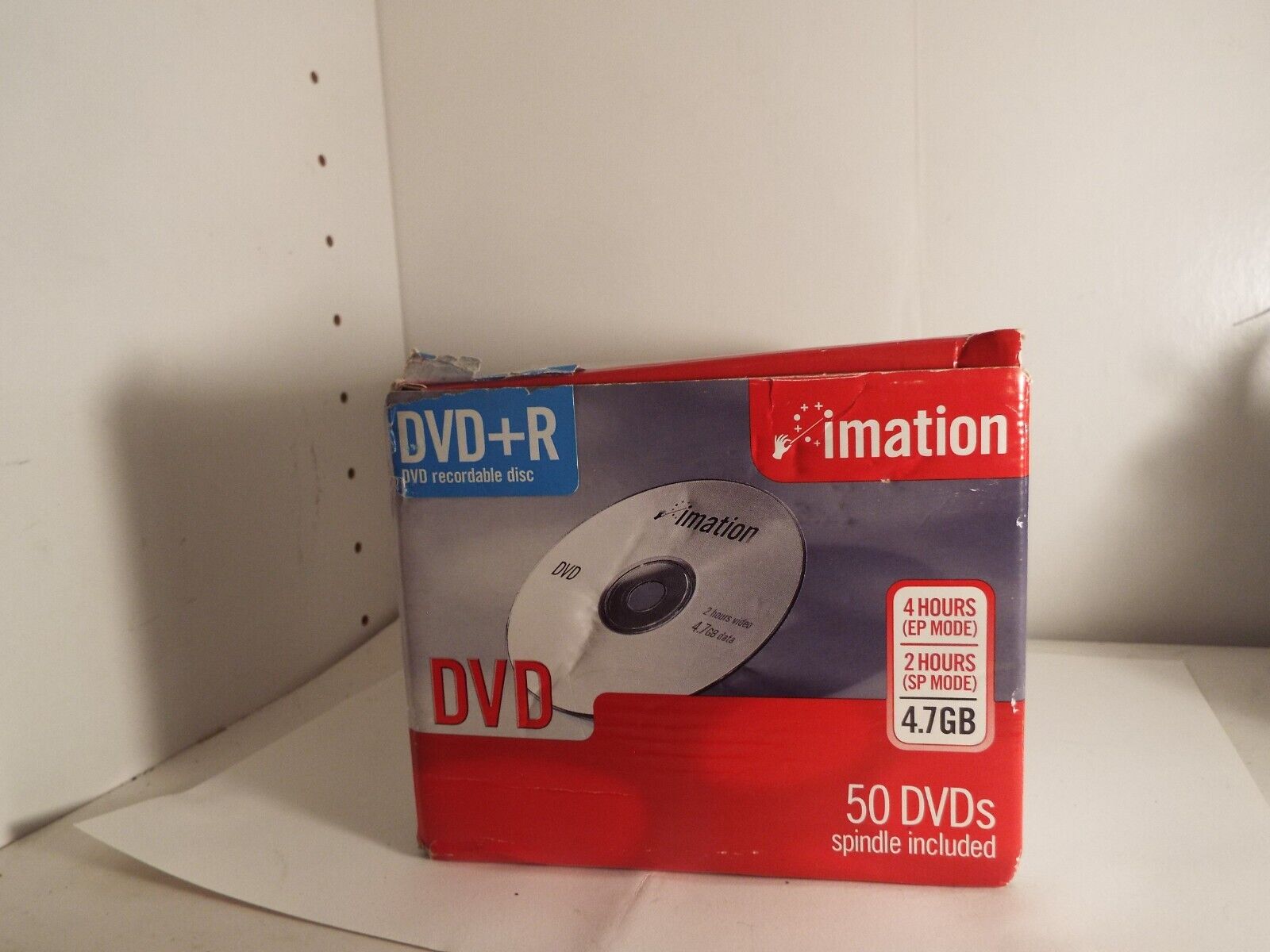 imation -50 Pack Imation DVD-R 16X 4.7GB/120Min Blank Media Recordable Disc-FS