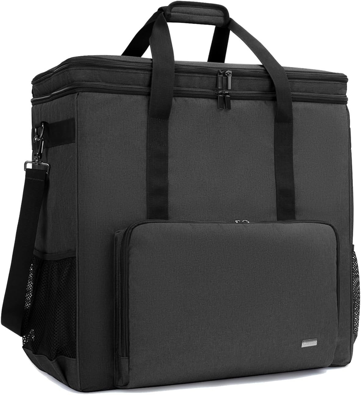 Double-Layer PC Carrying Case, Desktop Computer Travel Bag for PC Chassis, Keybo