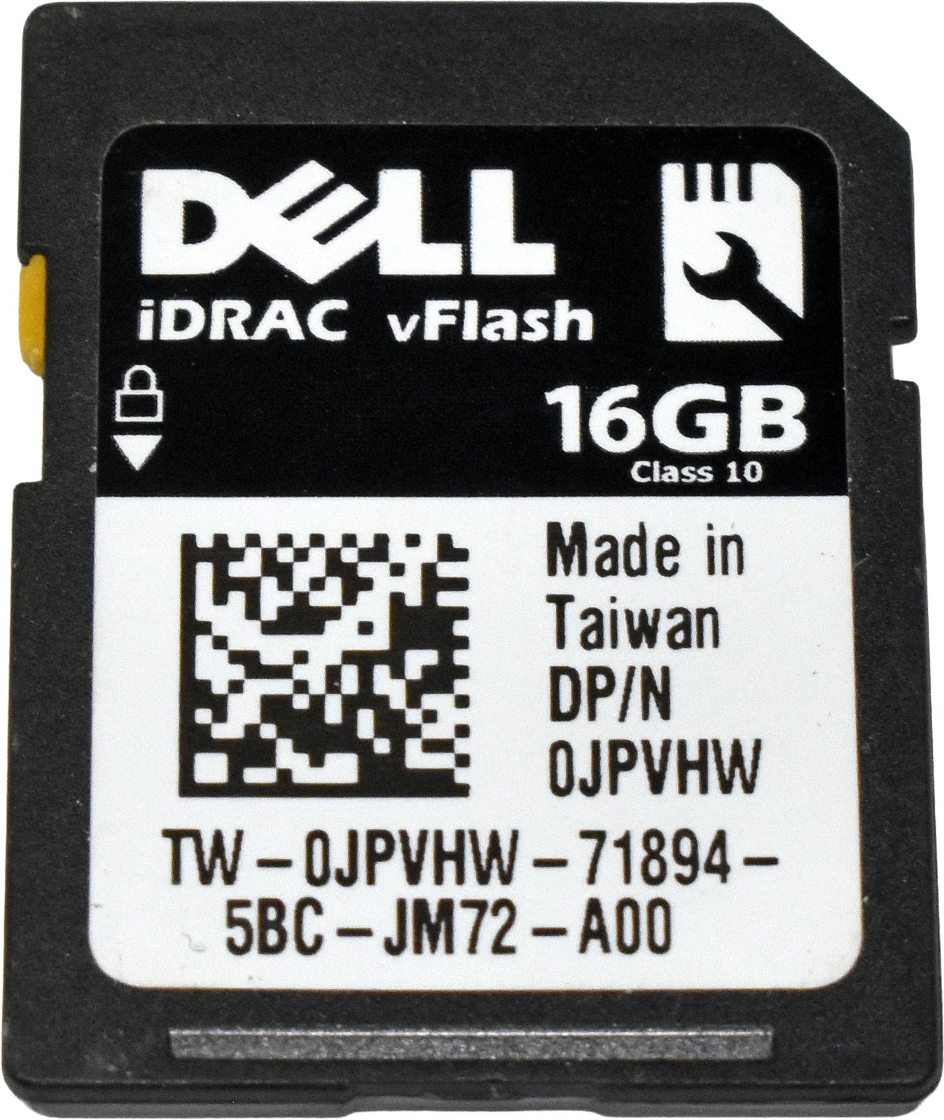 Dell iDRAC vFlash 16GB SD Card 0JPVHW for Dell PowerEdge