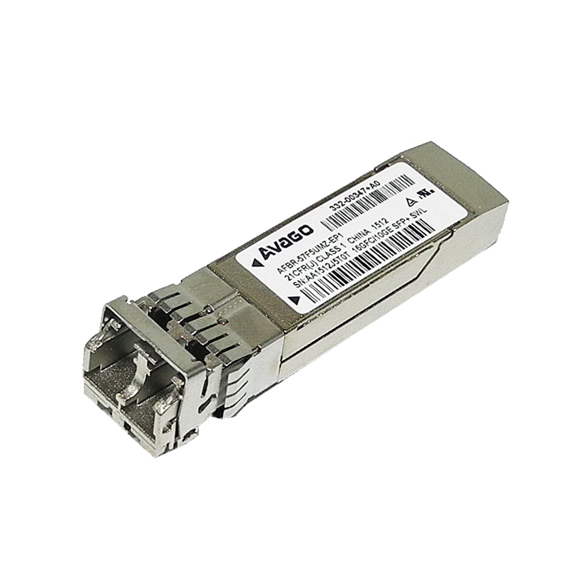 AVAGO AFBR-57F5UMZ-EP1 16Gb FC SFP+ SWL 850nm Transceiver NA P/N 332-00347+A0