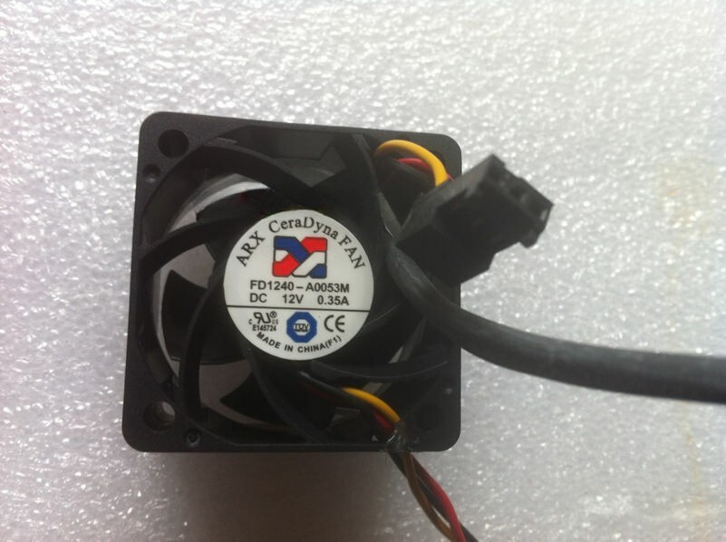 1pc for ARX FD1240-A0053M Cooling fan 3pin DC12V 0.35A 40*40*28MM