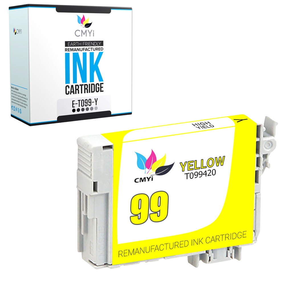 1PK CMYi Replacement Epson 99 Yellow Ink Cartridge for Epson Artisan 835 837 700