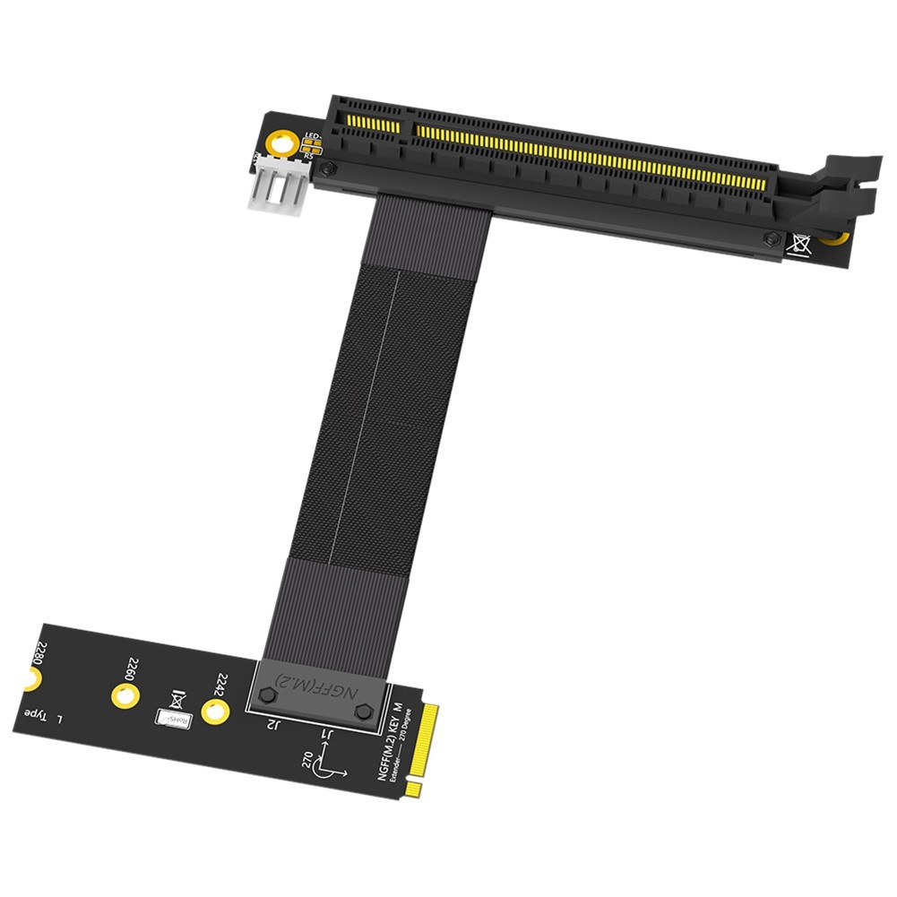 Riser Cable M.2 NVME to PCIE X16 Adapter  Extension Cable 90 Degree PCI2232