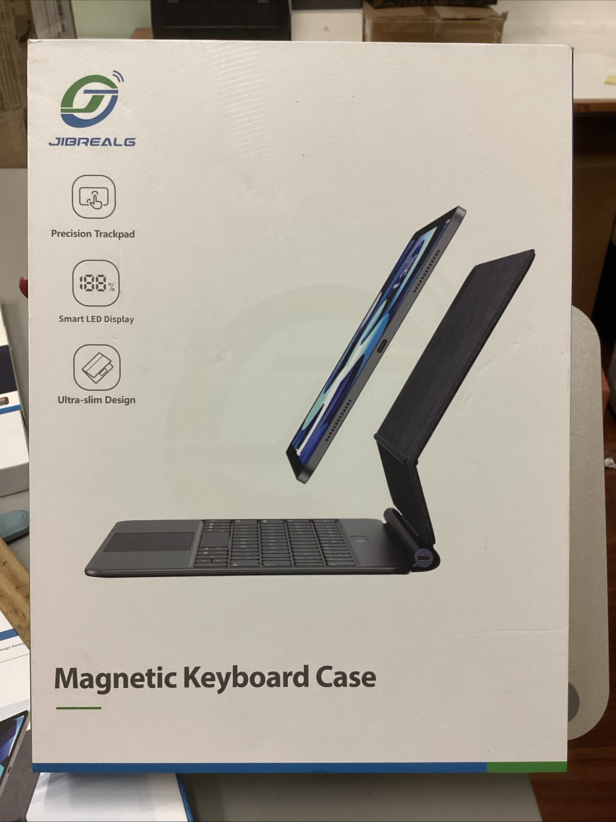 JIBREALG Keyboard Case for iPad Air 13 Inch M3 2025/M2 2025 (black) New/open Box