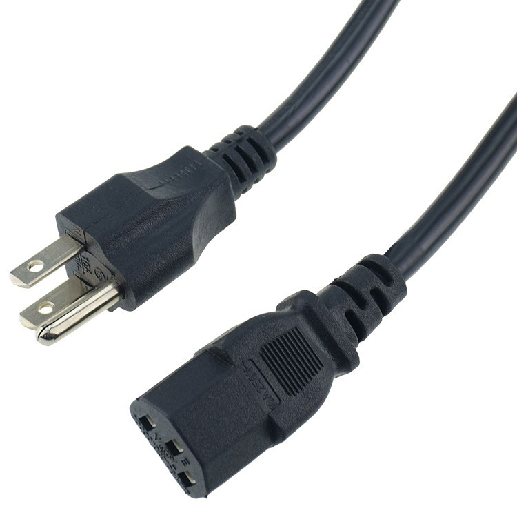 Black Power Cable Copper C13 Power Pord 4ft Computer/Printer/Scanner/Bar Code Ma