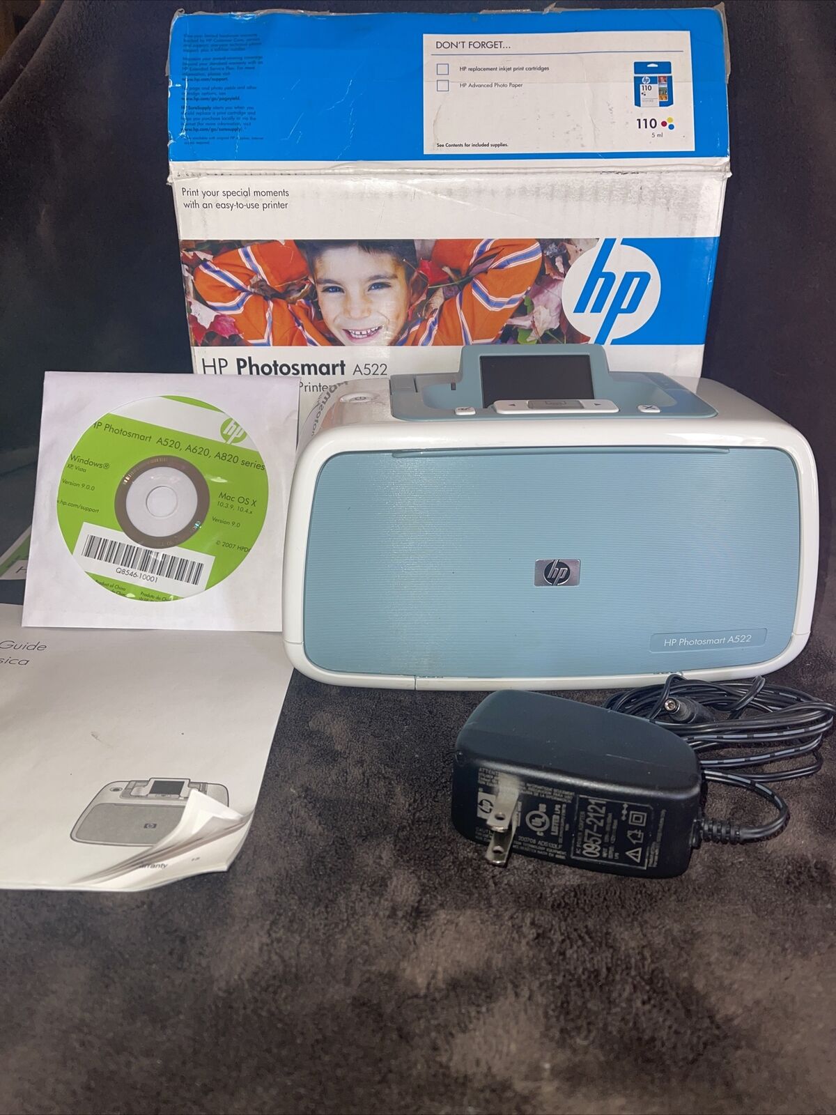 HP Photosmart A522 Compact Photo Inkjet Printer