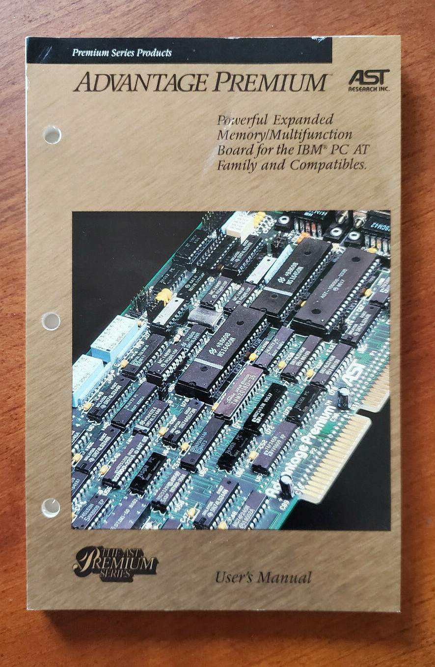AST Advantage Premium User's Manual