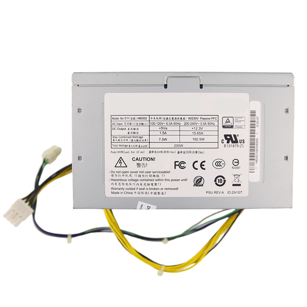 PSU For Acbel HBD002 Rated 200W Workstation Switching Power Supply 8pin+4pin